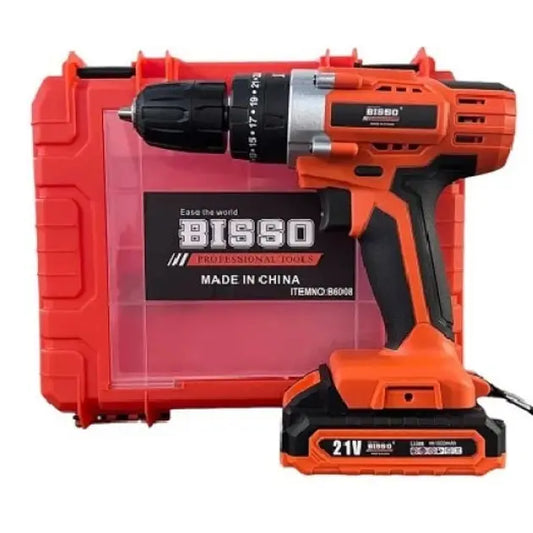 Шуруповерт аккумуляторный в чемодане BISSO B6008 21V