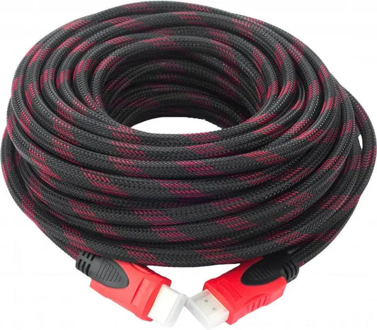 Кабель HDMI-HDMI Donli оплетка, фериты, усиленный 20 м (V1.4)