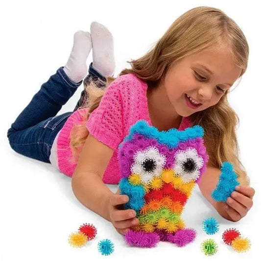 Детский разноцветный конструктор-липучка Bunchems 400 деталей / Конструктор Банчемс