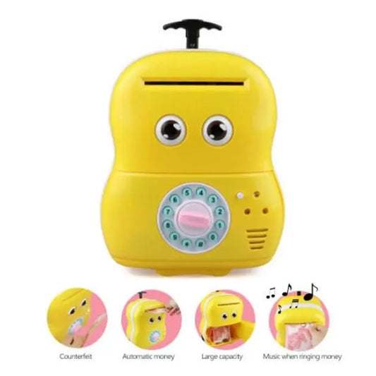 Сейф детский Чемодан 363-9А интерактивная копилка чемодан