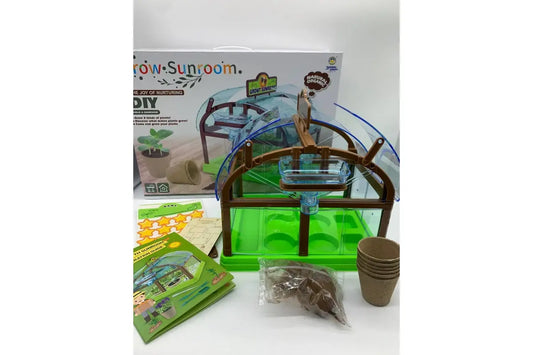 Игровой набор теплица для выращивания растений с семенами и капельным поливом Home made plant GREEN
