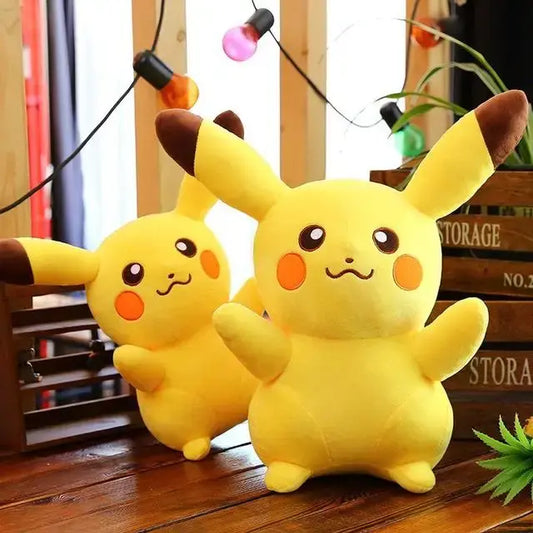 Яркая милая игрушка-подушка Пикачу 35 см Желтая