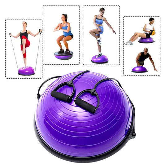 Гимнастическая полусфера для фитнеса, балансировочная подушка, PF-02 платформа 60 см Фиолетовая