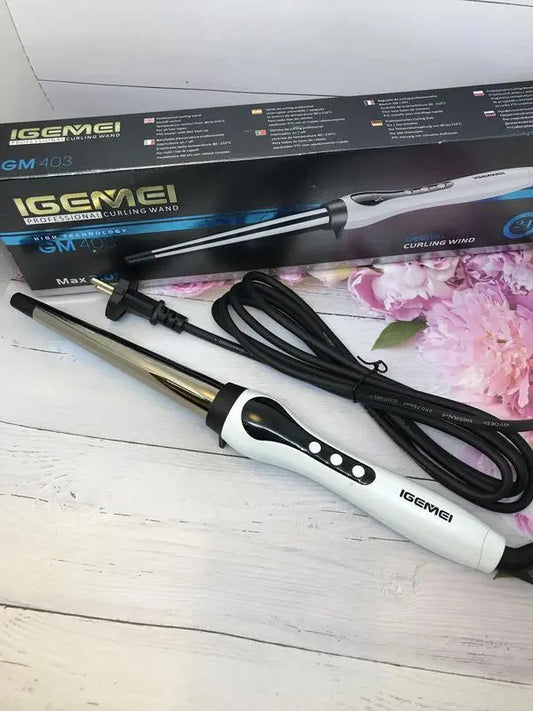 Профессиональная Конусная плойка для локонов Gemei GM-403