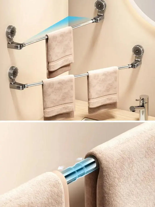 Вешалка-полка на присосках (вешалка телескоп присоска)