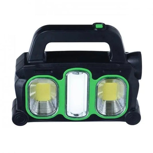 Аккумуляторный LED фонарь прожектор с солнечной панелью USB выход съемные Hurry Bolt HB-6169