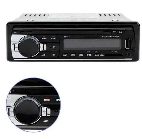 Автомагнитола JSD-520BT +AUX +Радио +Bluetooth, Блютуз магнитола в машину, Автомобильная магнитола 1 din