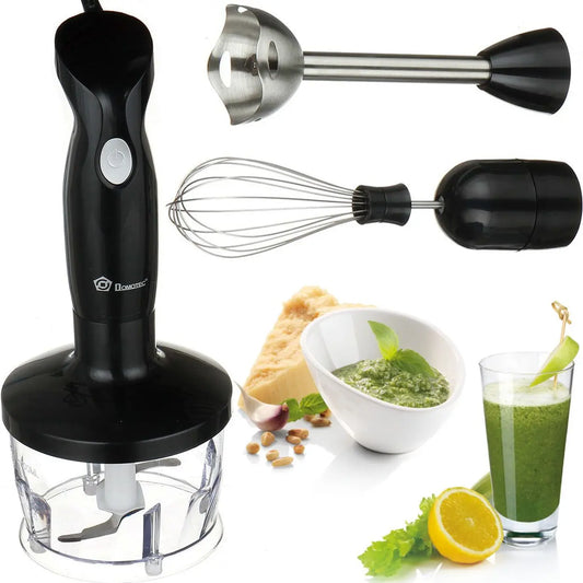 Блендер Domotec Ms-5103 3в1, ручной погружной блендер, миксер, кухонный комбайн, кухонный измельчитель 500 Вт