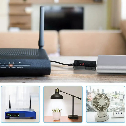 Кабель для роутера USB 12V преобразователь питания от повербанка
