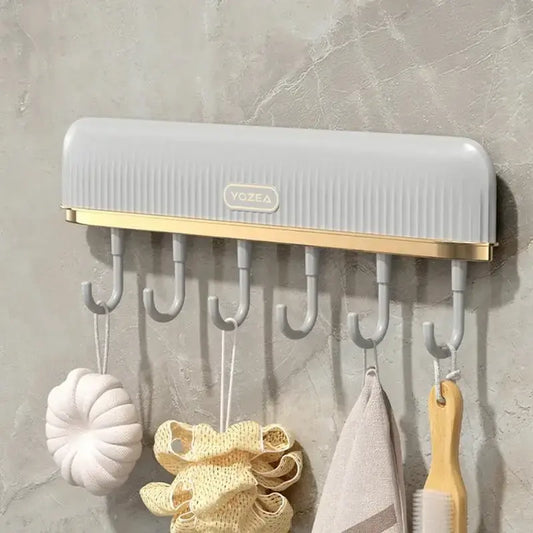 Клейкая вешалка с крючками,держатель для посуды с 6 крючками Plastic hook