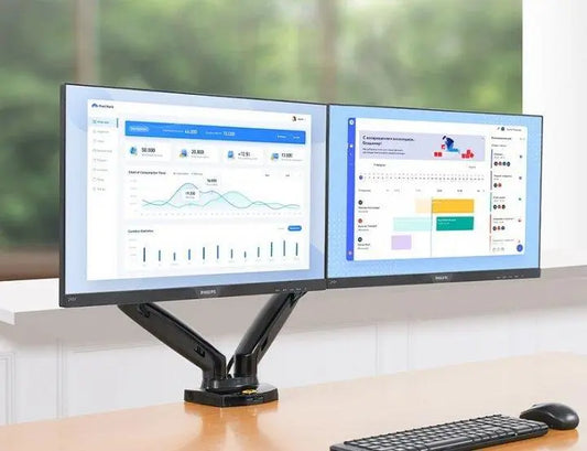 Настольное крепление для двух мониторов (кронштейн) 17"-30" NB F160