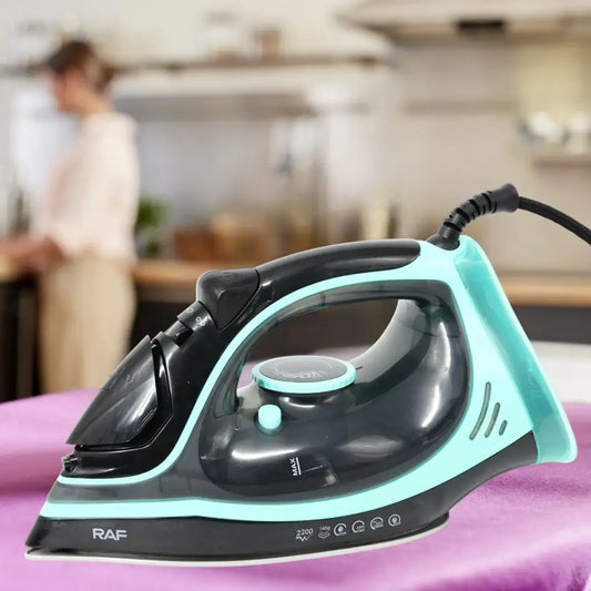 Паровой утюг RAF R.1250B 2200 Вт с керамической подошвой, Электрический паровой утюг