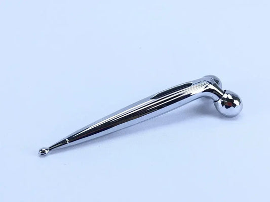 Роликовый ручной массажер для лица с 3D шариками LBJ-116B 3D Massager Серебристый