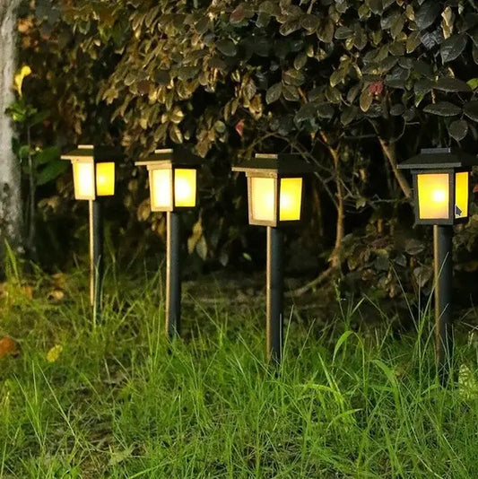 Садовый фонарь на солнечной батарее Квадрат LED 26 см 6 WW Белый теплый