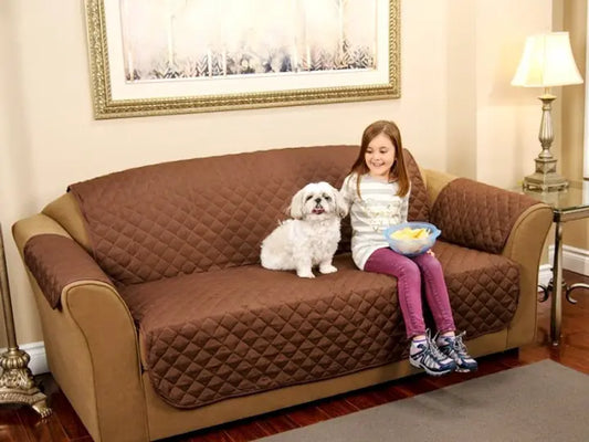 Стеганое покрывало-накидка на диван двухстороннее Couch Coat