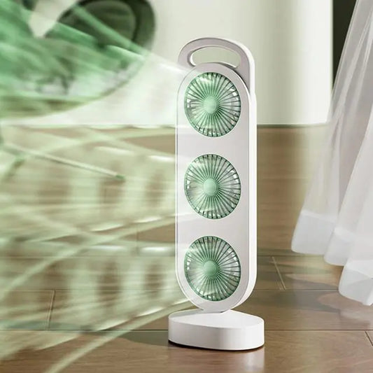 Вентилятор аккумуляторный, 1200мАч, от USB, S-31 / Мини вентилятор портативный / Настольный вентилятор