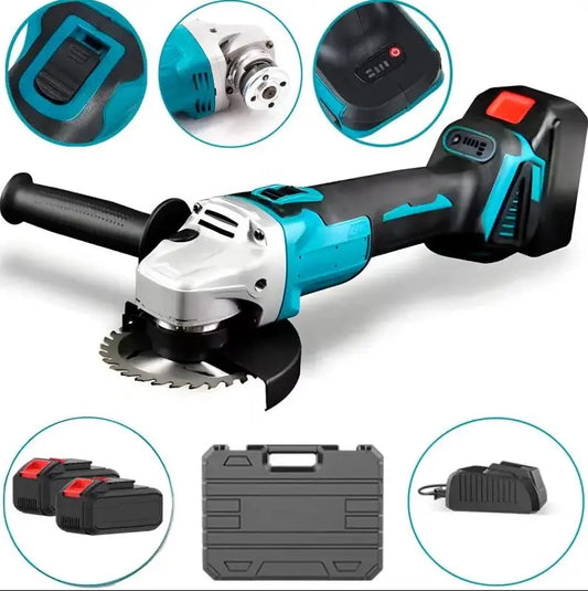 Мощная аккумуляторная болгарка в кейсе LITHIUM POWER компактная аккумуляторная болгарка, 2 аккумулятора 24V