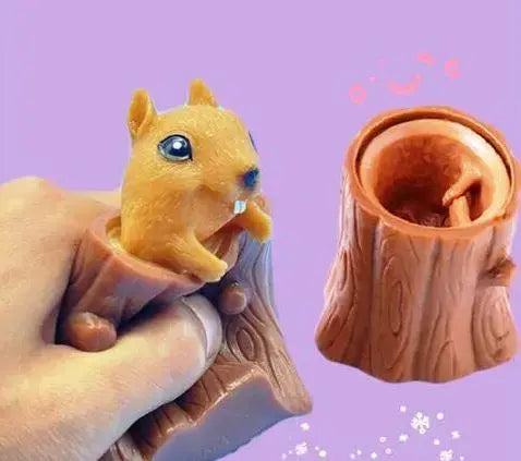 Игрушка антистресс Pop It Фуфлик - выпрыгивающая белка