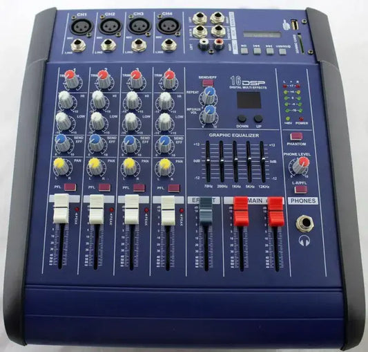 Звуковой микшерный пульт MX 4200D-2A аудиокшер звуковой микшерный пульт 4-канальный усилитель