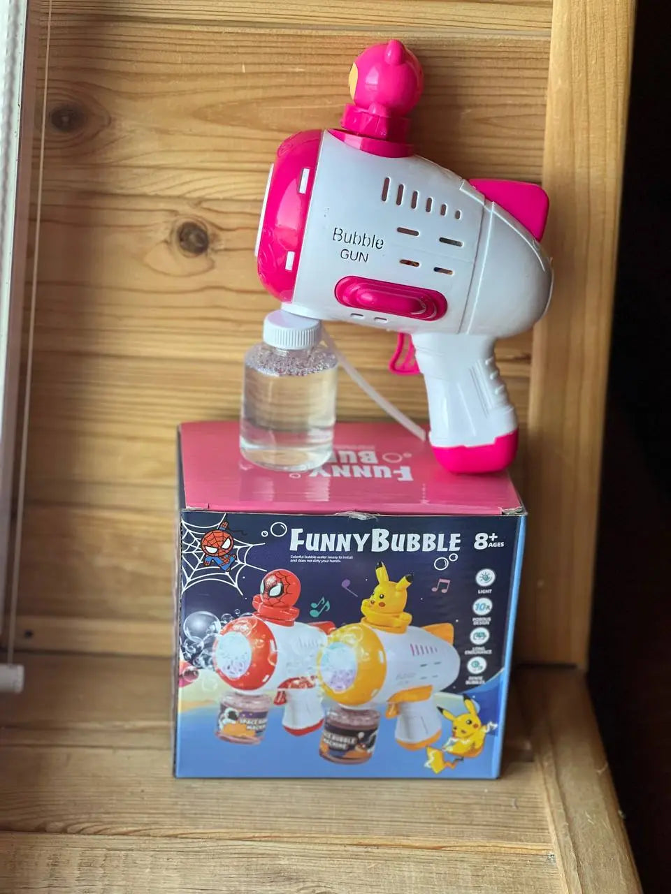 Пистолет детский автоматический пистолет пулемёт для мыльных пузырей Toy bubble gun AND 388-10