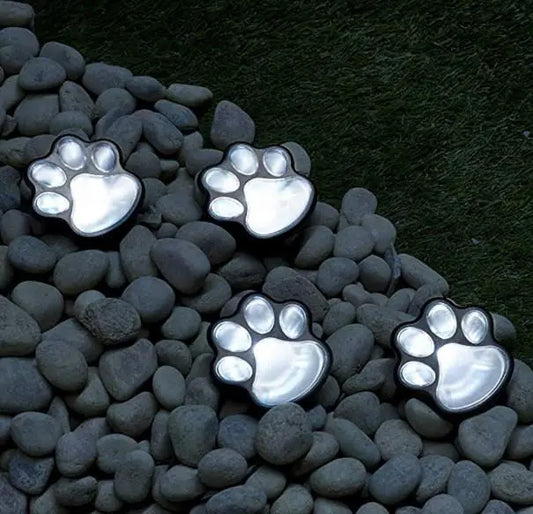 Светильник Solar Paw Print Lights на солнечной батарее 4 шт