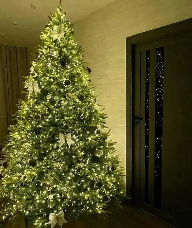 Гирлянда нить на катушке, от сети, 50м, 240LED, теплый белый/ Светодиодная LED гирлянда на елку