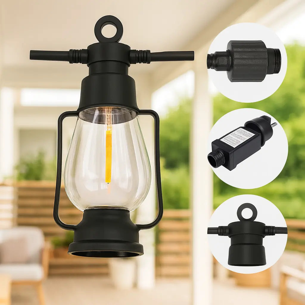 Уличная гирлянда, ретро-лампы подвесные 220 В, теплый свет SFK-49