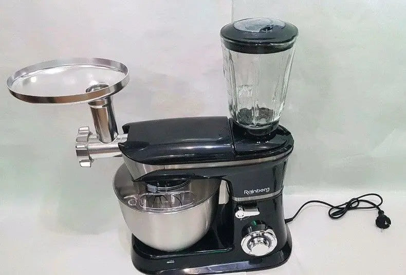 Кухонный комбайн 3 в 1 Rainberg RB-8080 Тестомес / Мясорубка / Блендер/ Планетарный миксер 4200В