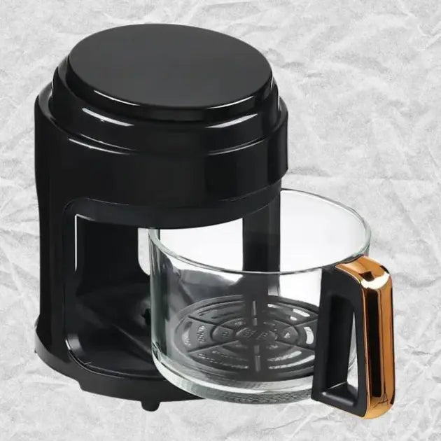 Черная Аэрофритюрница безмасляная сенсорная на 6л Gold Diamond TK9905 3200Вт