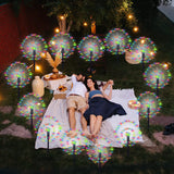 Садовые светильники "Салют" на солнечной батарее / уличный декор (SFK-41) для сада и двора, 2 шт