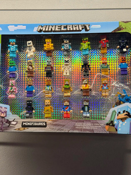 Набор минифигурок Minecraft 24 шт с оружием – подарок для фанатов игры Майнкрафт