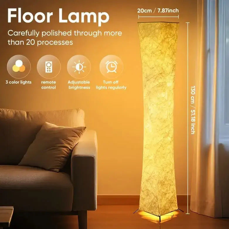 Напольная лампа с пультом дистанционного управления,20×20×130 см