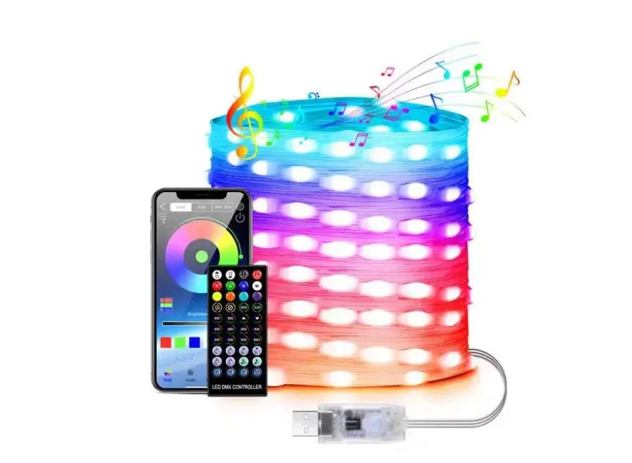 Уличные огни 3*10м Smart Bluetooth App Control Светодиодная LED гирлянда