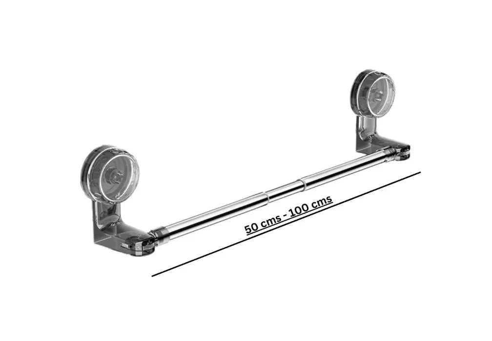 Вешалка-полка на присосках (вешалка телескоп присоска)