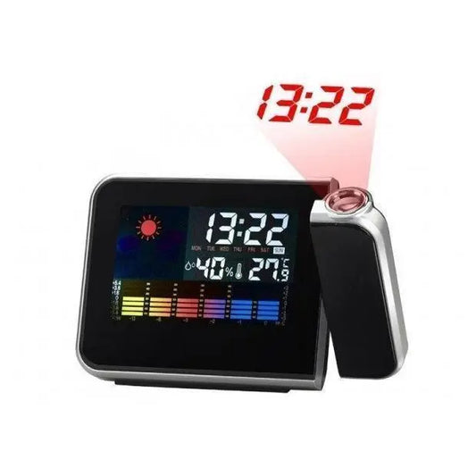 Часы / Метеостанция / Влагомер с проектором времени Color Screen Calendar