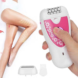 Эпилятор VGR V-722 аккумуляторный 2 скорости 32 пинцета с насадками / Беспроводной эпилятор