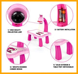Детский стол проектор для рисования с подсветкой Projector Painting РОЗОВЫЙ