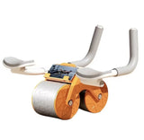 Тренажер для пресса / Колесо для спорта / Ролик для пресса с возвратным механизмом Синяя