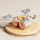 Тренажер для пресса / Колесо для спорта / Ролик для пресса с возвратным механизмом Синяя