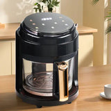 Черная Аэрофритюрница безмасляная сенсорная на 6л Gold Diamond TK9905 3200Вт