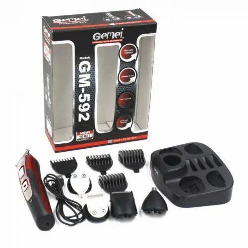 Машинка для стрижки волос Gemei GM-592 10 в 1, Электробритва, триммер