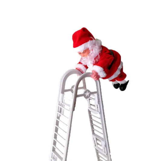 Игрушка Санта-Клаус, на лестнице /новогодняя игрушка