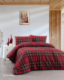 Красный Теплое постельное белье / байковое евро размера фланель 100%-хлопок Турция Cotton Collection