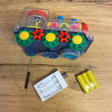 Детский интерактивный прозрачный поезд со светом, музыкой и поворотом на 360°