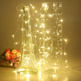 Гирлянда светодиодная нить роса 3м на батарейках 3 шт AAA белый белый цвет Gold