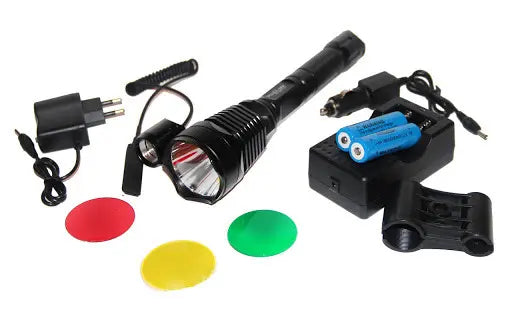 Светодиодный фонарь BL-2800-T6 50000W, тактический фонарь, фонарь с кнопкой