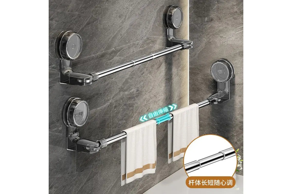 Вешалка-полка на присосках (вешалка телескоп присоска)