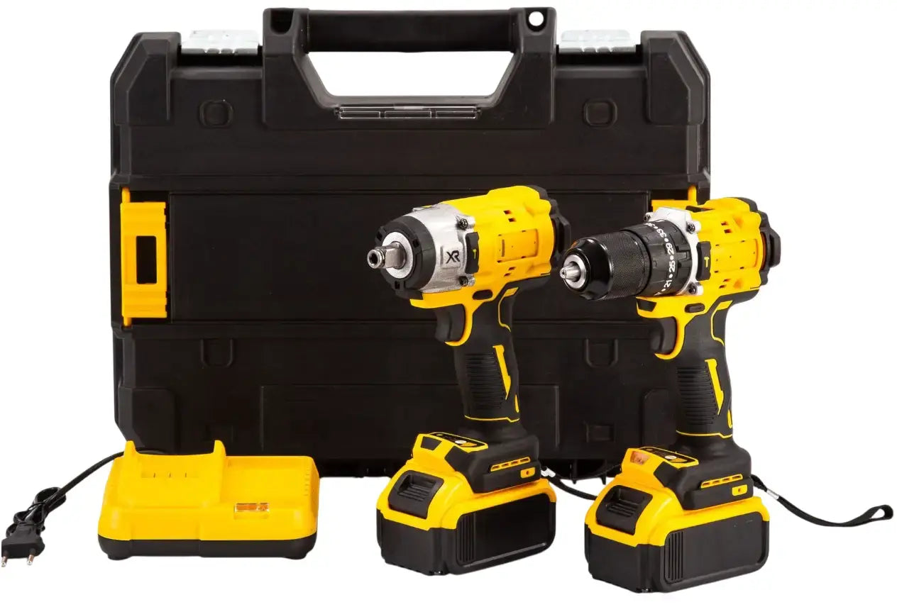 Набор аккумуляторного инструмента в кейсе 2 в 1 Шуруповерт и гайковерт 21V