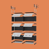 Полка для обуви / закрытый стеллаж AND LY-1048