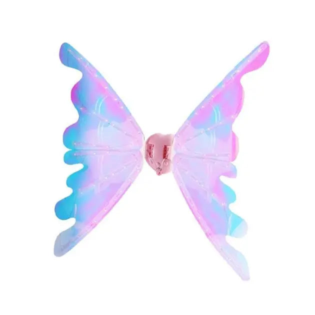 Светодиодные крылья феи-бабочки, двигающиеся с подсветкой и мелодиями на ремешках для девочки Wings of Fairy 848